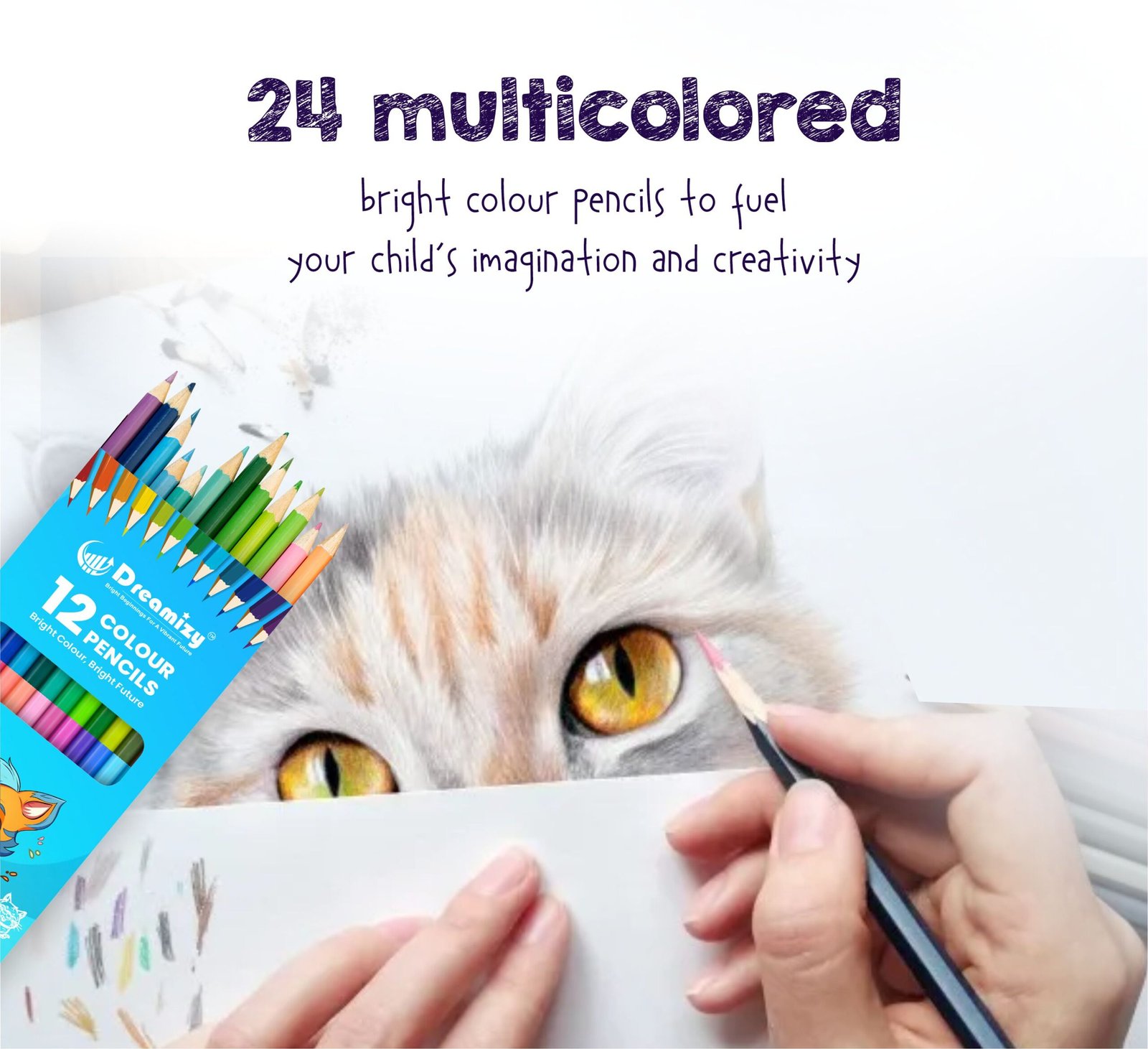 Dual Colour Pencil Set – 12 Pencils (24 Shades) + 1 Sharpener - Image 5